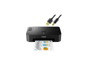 NEEGO Canon Pixma Inkjet Color Printer, High Resolution Fast Speed Printing Compact Size Easy Setup and Simple Connectivity Up to 4800x1200 DPI Color Resolution 6 ft Printer Cable - Black