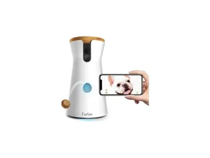 Furbo Dog Camera Treat Tossing, Full HD Wifi Pet Camera and 2-Way Audio, Designed for Dogs, Compatible with Alexa (As Seen On Ellen)