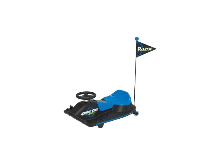 Razor Crazy Cart Shift for Kids Ages 6+ (Low Speed) 8+ (High Speed) - 12V Electric Drifting Go Kart for Kids - HighLow Speed Switch and Simplified Drifting System, for Riders up to 120 lbs,BlackBlue