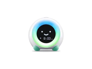 LittleHippo Mella All-in-One Kids Trainer, Alarm Clock, Night Light & Sleep Sounds Machine. Encourage Sleep Training with Toddler Alarm Clock, Timer Night Light, Cute Kids Room Decor - Tropical Teal.