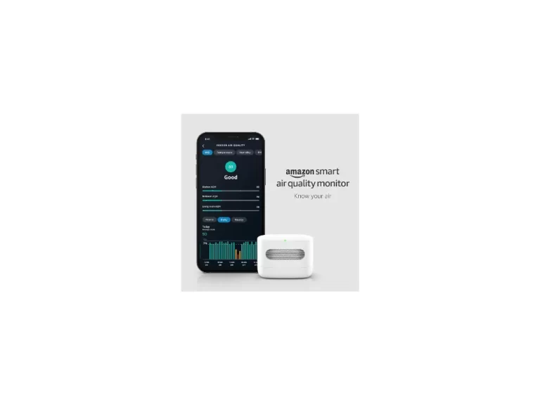 Amazon Smart Air Quality Monitor – Know your air, Works with Alexa– A Certified for Humans Device