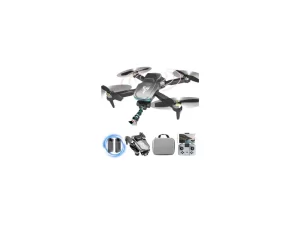 Brushless Motor Drone with Camera-4K FPV Foldable Drone with Carrying Case,40 mins of Battery Life,Two 1600MAH,120° Adjustable Lens