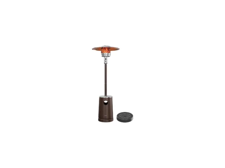EAST OAK 50,000 BTU Patio Heater with Sand Box, Table Design, Double-Layer Stainless Steel Burner, Wheels, Triple Protection System,