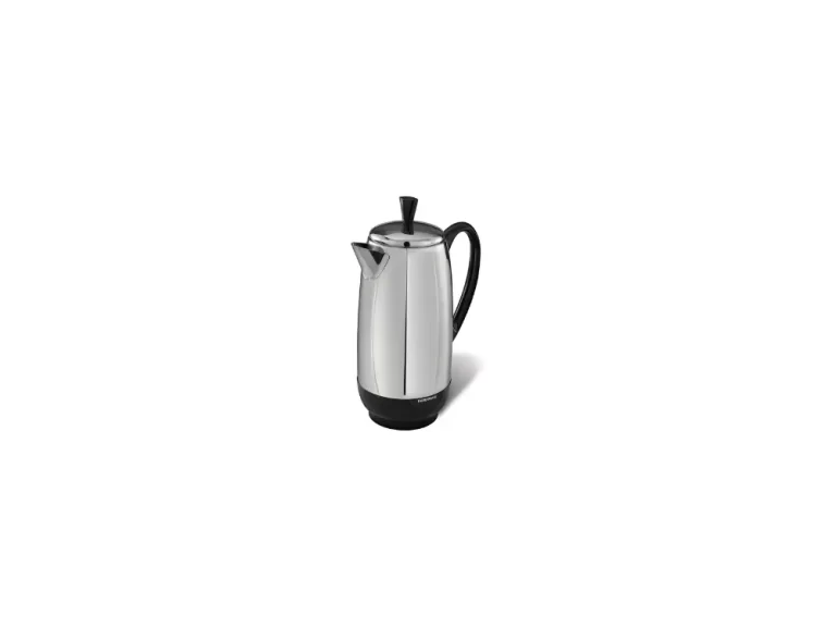 Farberware 12-Cup Electric Percolator Coffee Pot, Premium Stainless Steel, FCP412