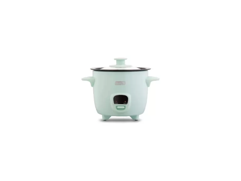 DASH Mini Rice Cooker Steamer with Removable Nonstick Pot, Keep Warm Function & Recipe Guide, 5 Quart, for Soups, Stews, Grains & Oatmeal - Aqua