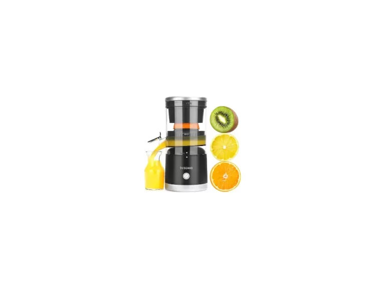 DUSENHO,Electric Juicer Rechargeable - Citrus Juicer Machines with USB and Cleaning Brush Portable Juicer for Orange, Lemon, Grapefruit