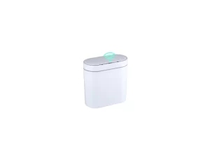ELPHECO Bathroom Trash Can, 2.5 Gallon Waterproof Motion Sensor Small with Lids, 9.5 Liters Slim Plastic Narrow Automatic Bedroom Office