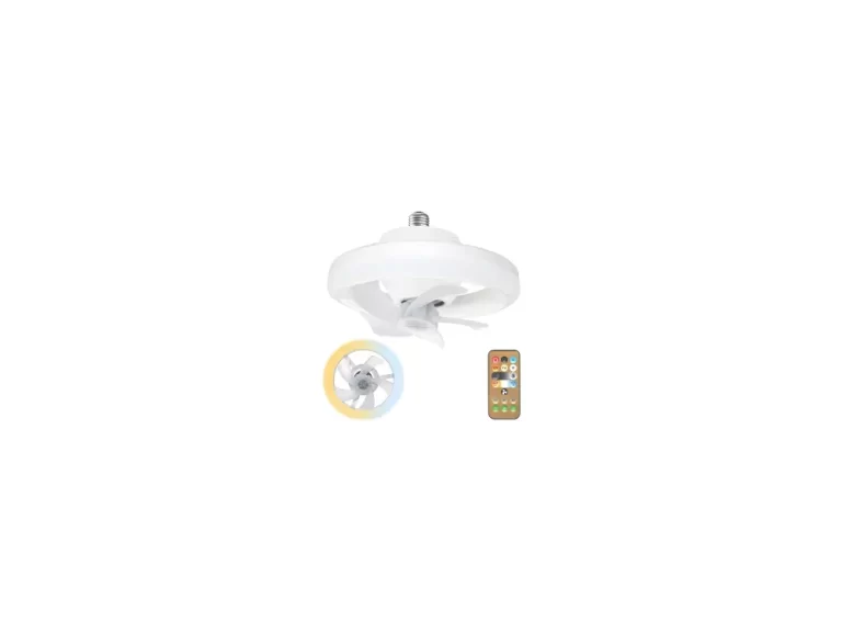Ceiling Fan with LED Light, Remote Control, 3 Color Dimmable(WarmNeutralCool)- 10 Light 7.5 Oscillating Fan, 3 Speeds, E26E27 Bulb Base Socket Fan Light.webp