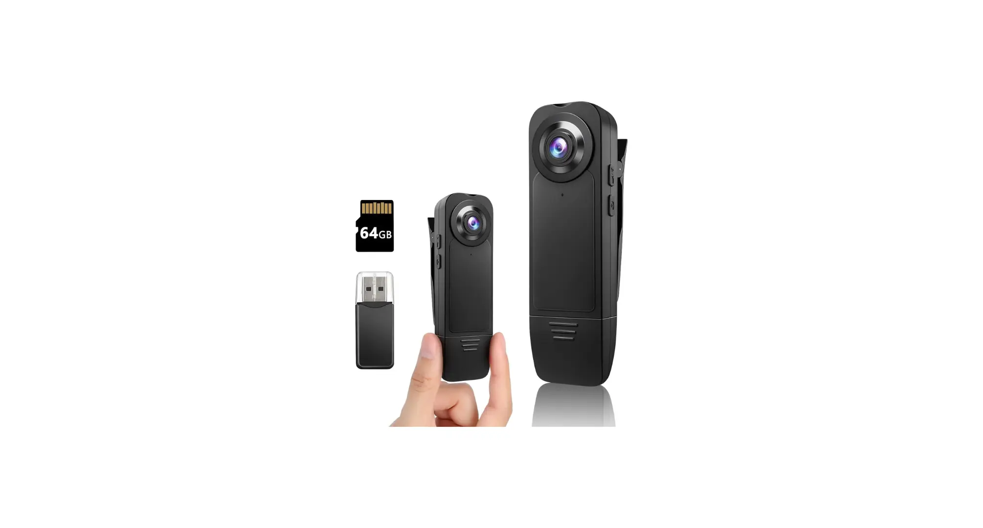 Mini Body Camera 1080P Police Body Camera with Memory Card,Body Worn Cam,Premium Portable,Wearable Patrol Video Recording Camcorder for Security,Work Records,Guard