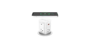 Pop Up Countertop Outlet with Wireless Charger.